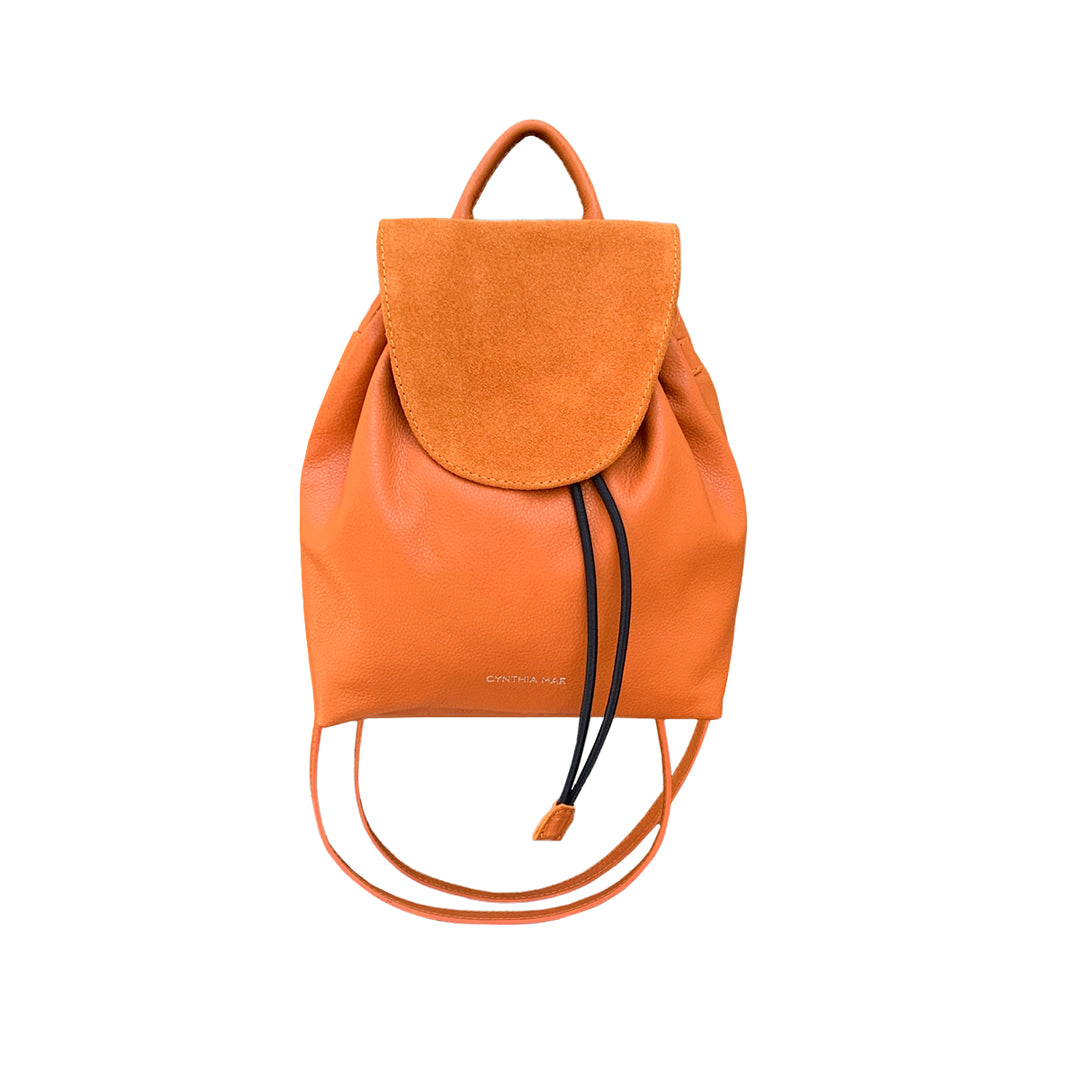 coccinelle brown leather ariel mini backpack Nory grained crab reimagined for this collection with elegant Backpacks - Bags